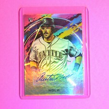 2020 Topps Fire Fire Auto Magenta #d/25 Austin Nola #FA-AN, Rookie, Auto ,RC