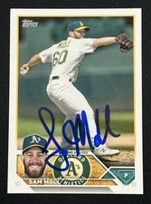 SAM MOLL Signed 2023 Topps Series One 1 #8 reds Athletics Autographed Auto Card