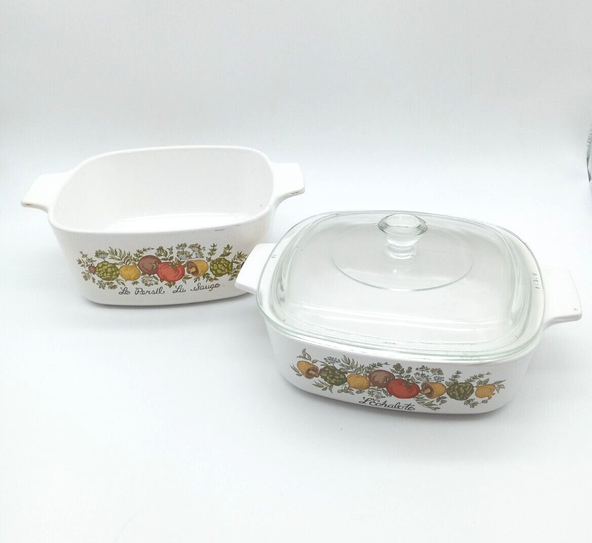 Vintage Corning Ware Spice of Life A-1-B 1Qt A-11/2 P-1