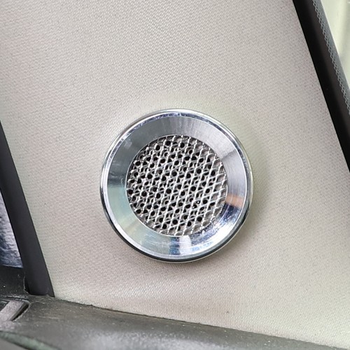 For Hummer H3 2005-2009 Interior A-Pillar Speaker Ring Trim Chrome Alloy Cover - Picture 6 of 12