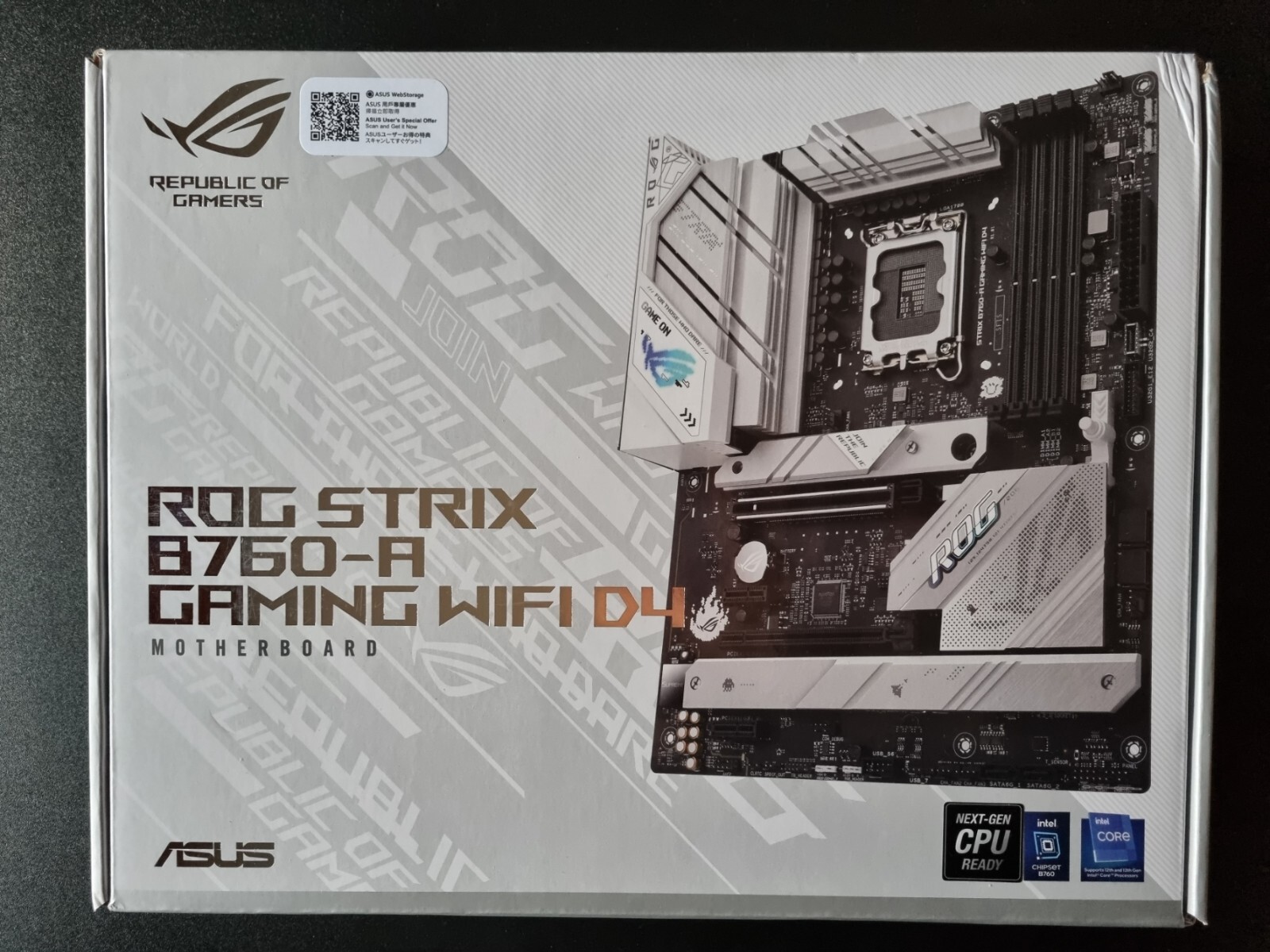 Scheda madre Asus ROG STRIX B760-A GAMING WIFI D4 LGA 1700 ATX DDR4 SIGILLATA