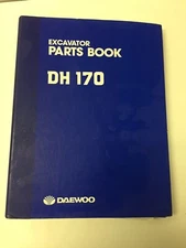 Daewoo Oem DH 170 Excavator Parts Book. Daewoo Factory DH170 Parts Manual.