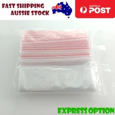 100x Small Plastic Zip Bags Thin 10x15cm Sealable Bags Clipseal Bags - ASIA SELL