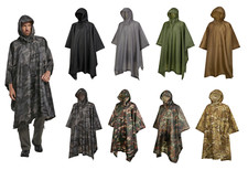 Brandit Bundeswehr Ripstop Poncho US Regenponcho BW Nässeschutz Army Regenumhang