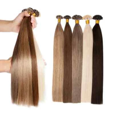 Keratin Bonding Hair Extensions Echthaar Haarverlängerung 1 Gramm pro Strähne