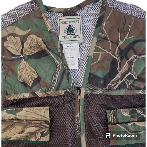 Vintage Northwest Territory Camo Hunting Vest Men's M Game Bag Shell Holders - Picture 2 of 7