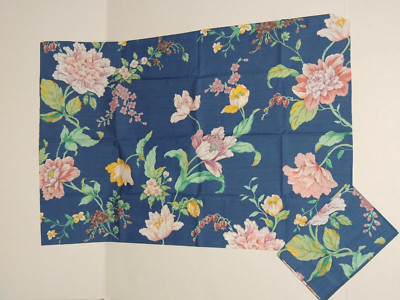 Springmaid Floral 2 STD Pillowcases Wondercale Floral Navy Pink Yellow