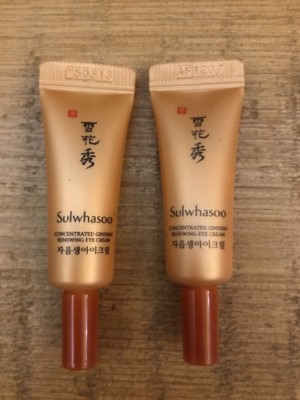 Sulwhasoo Concentrated Ginseng Renewing Eye Cream Tube Type 3ml x 8pcs US Seller