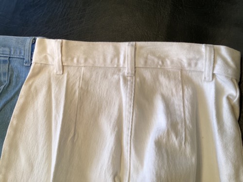 3 Stretch Jeans Lt Blue, White & Ecru High Waisted 29”Wx30”L Sz 10 Sold Separate - Picture 9 of 13