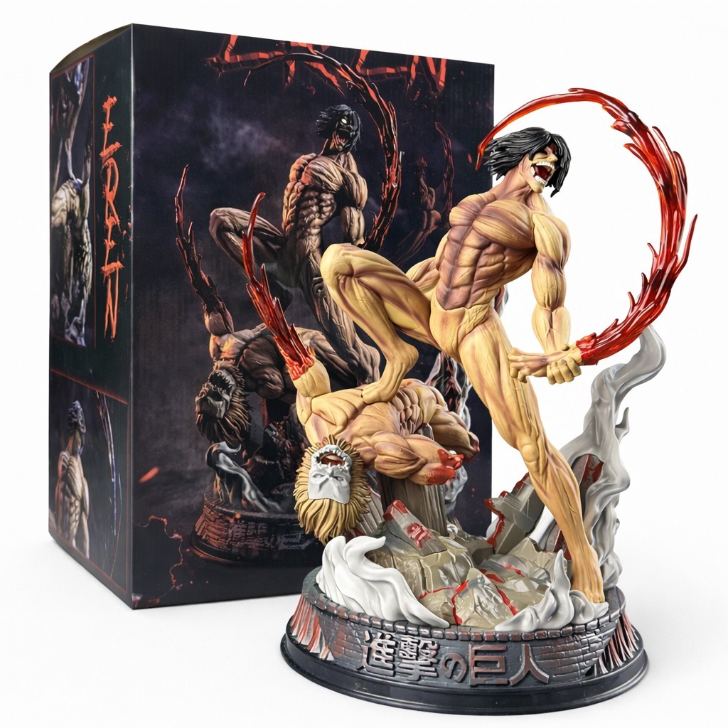 Eren Yeager Titan Figure 29cm – Attack on Titan Anime Collectible Statue