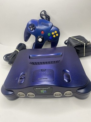 CUSTOM Painted Nintendo 64 Bundle - Shifts From Blue To Purple + FAST Shipping!