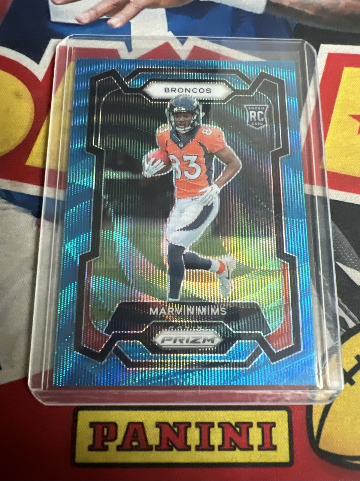 2023 Panini Prizm MARVIN MIMS #327 RC Rookie Blue Wave Parallel /199 JA806