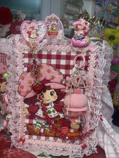 Strawberry Shortcake Junk Journal Bundle | Charms, Clips, Beaded Chain