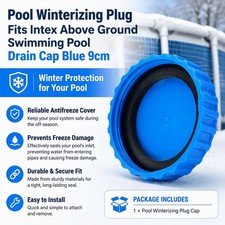 Pool Winterizing Plug Fits Intex Above Ground Swimming Pool Drain Cap Blue 9cm