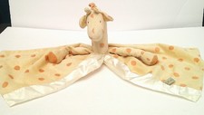 Bunnies By The Bay 18" Giraffe Lovey Security Blanket Satin Plush Sides 2013