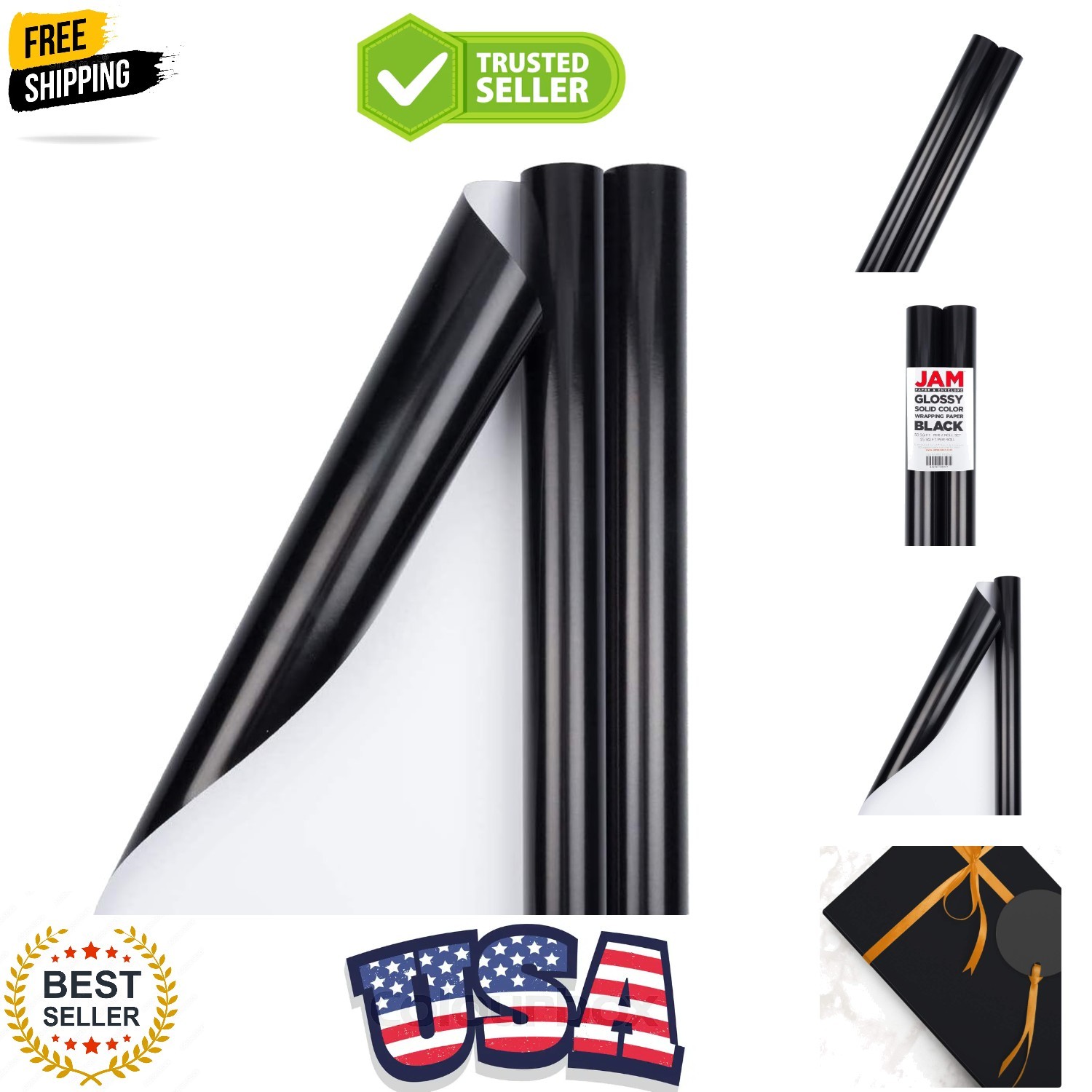 - 50 Sq Ft Total 30 In X 10 Ft Each - Black...