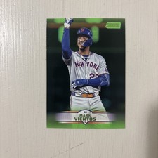 2025 Topps Stadium Club Mark Vientos #129 Lime Green Parallel Mets