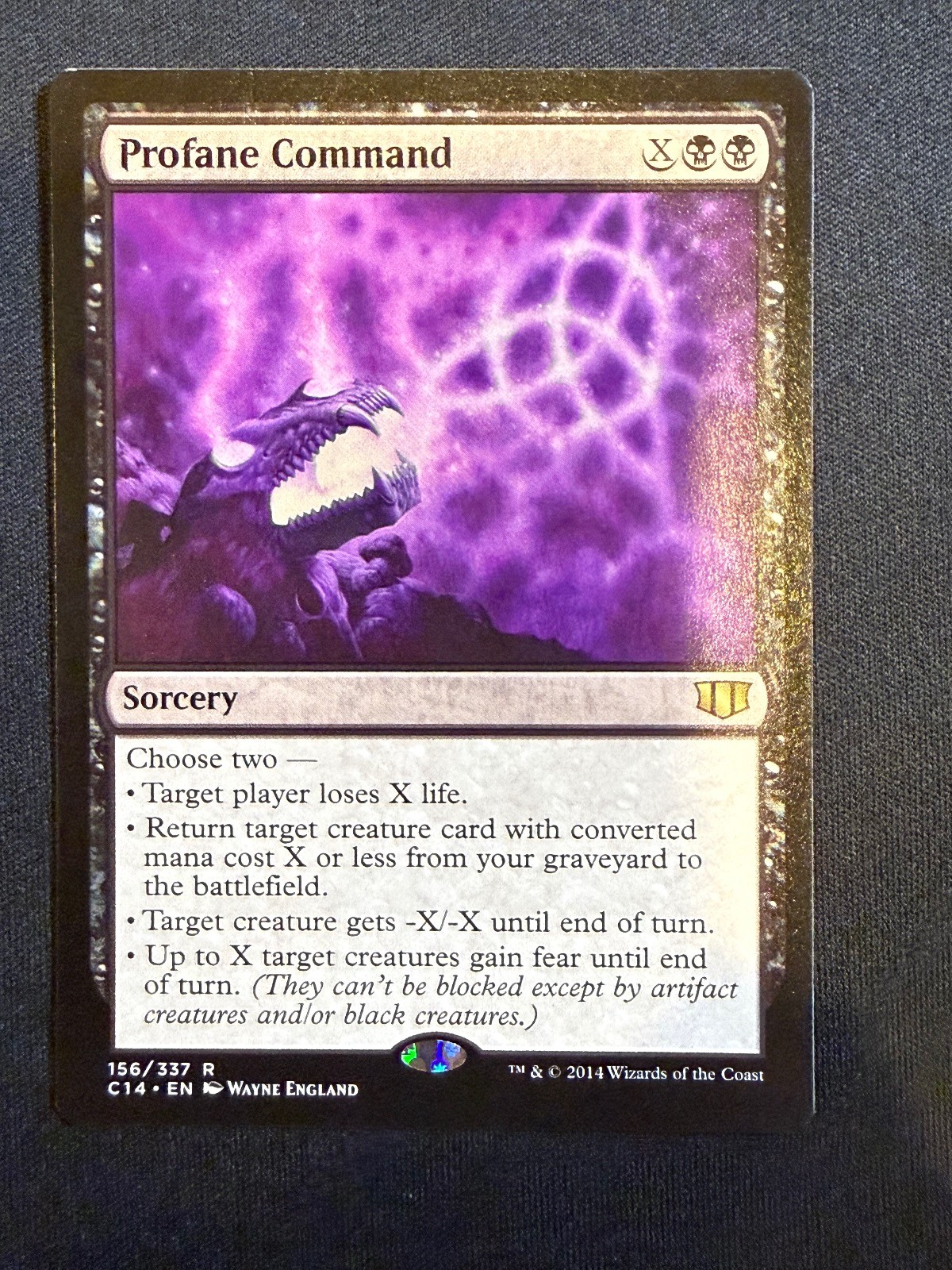 Profane Command 156 Rare Commander 2014 Magic: The Gathering Lightly Played