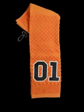 Dukes of Hazard (Gen Lee) Golf Towel / (6in x 22in) Cotton 48k Stitches