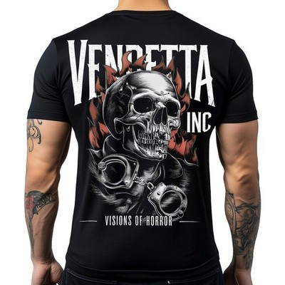 Vendetta Inc. Männer kurzarm Skull Shirt Visions of Horror schwarz VD-1469