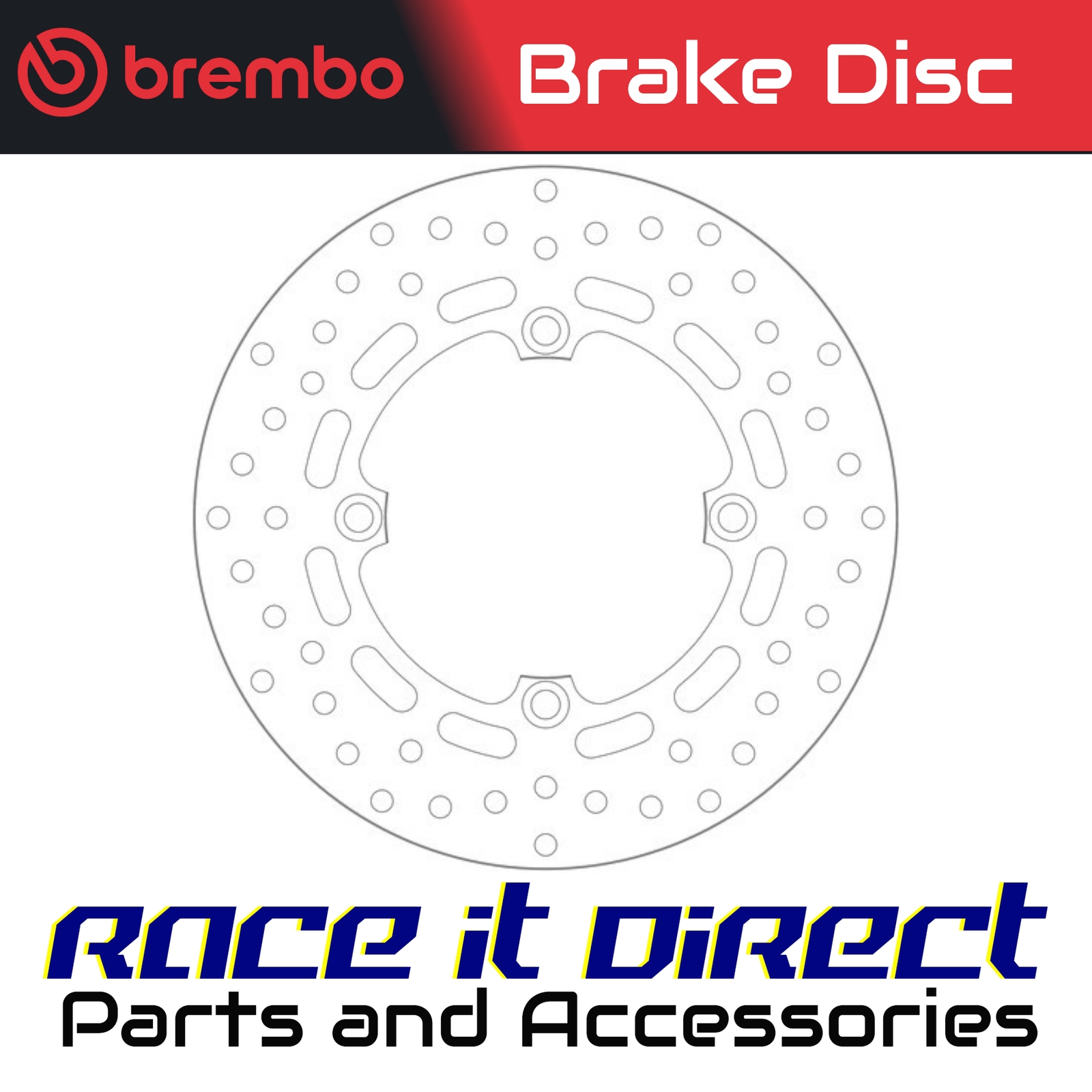 Brake Disc for HONDA CRF1000L AFRICATWIN ADVENTURE SPORT DCT 2018-2020 Rr Brembo - Image 2