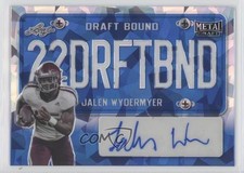 2022 Leaf Metal Draft Bound Blue Crystals 15/20 Jalen Wydermyer Auto 0us4