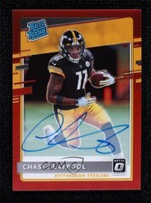 2020 Panini Donruss Optic Rated Rookies Red Prizm 34/50 Chase Claypool Auto 0h69