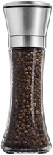 Salt and Pepper Grinder Tall Size - Black Pepper,Herb Shakers Mill Refillable