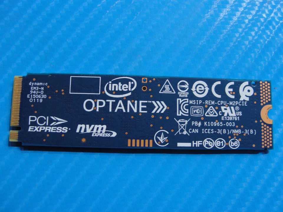 UNIDAD DE ESTADO SÓLIDO OPTANE INTEL OPTANE 256GB NAND 16GB - AZUL Foto 2 de 2