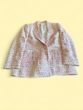 Rebecca Taylor Beckie Tweed Jacket Poppy Combo Women s Size 4 Blazer