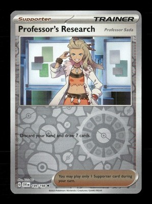 Professor's Research (Sada) 189/198 Scarlet & Violet Reverse Holo NM/M Pokemon