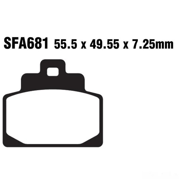BremsbeläGe Hinten EBC FüR Vespa GTS 125 Ie Super Sport ABS ASR 2014-16-image