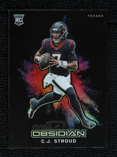 C.J. Stroud #16 2023 Panini Obsidian Black Color Blast card