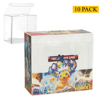 10 PACK Pokemon Booster Box Protectors Case UV & Scratch-Resistant .50mm Thick