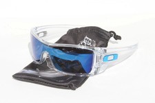 OAKLEY Batwolf Sunglasses Crystal Clear/Ice Iridium Blue NEW OO9101-07