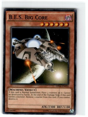 Yu-Gi-Oh! B.E.S Big Core Unlimited OP04-EN016 Moderately Played Common
