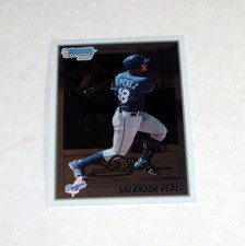 2010 Bowman Chrome Prospects 124 Salvador Perez Rookie RC (A) Royals First Card. rookie card picture