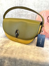 SENSATIONL DESIGNER GREEN/YELLOW UNDER ARM OR CARRY TOTE BAG AWESOME BY TOM&EVA 