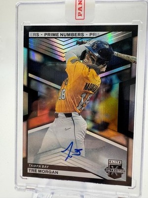 2023 Elite Extra Edition Tre Morgan Autograph No. 99 Tampa Bay Rays /60