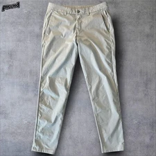 Lululemon Pants Mens 31 Gray Tech Chino Dress Golf Stretch Zip Pocket Slim Fit