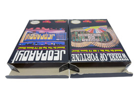 Jeopardy & Wheel of Fortune (Nintendo Nes) Complete Authentic Tested