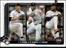 2025 Topps AL Leaders ERA (Tarik Skubal Ronel Blanco Framber Valdez) #5