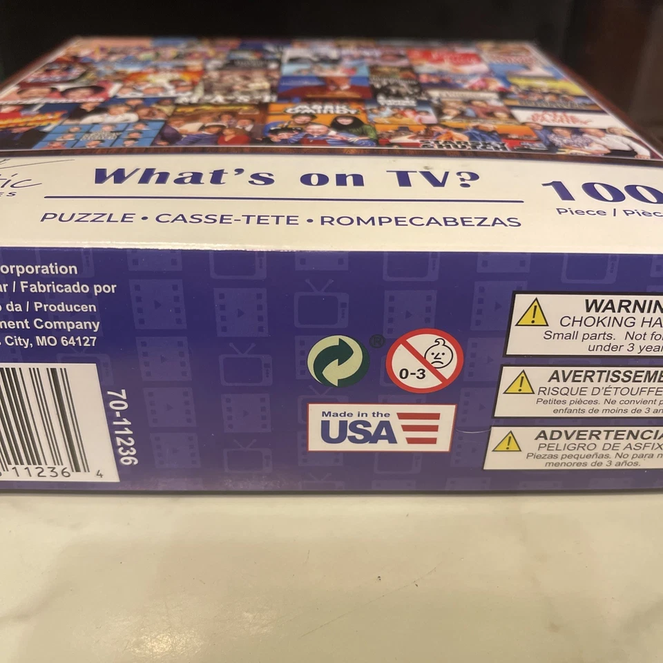 1000 PIECE JIGSAW PUZZLE THE 1980'S WHAT'S ON TV Vintage Complete - Image 4 of 4