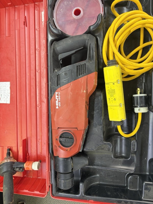 Hilti DD 150-U 120V Diamond Core Drill 3-Speed Wet/Dry w/ Case Tested Working