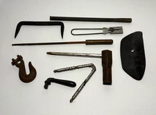 Lot Mixed vintage tools metal objects man cave industrial deco