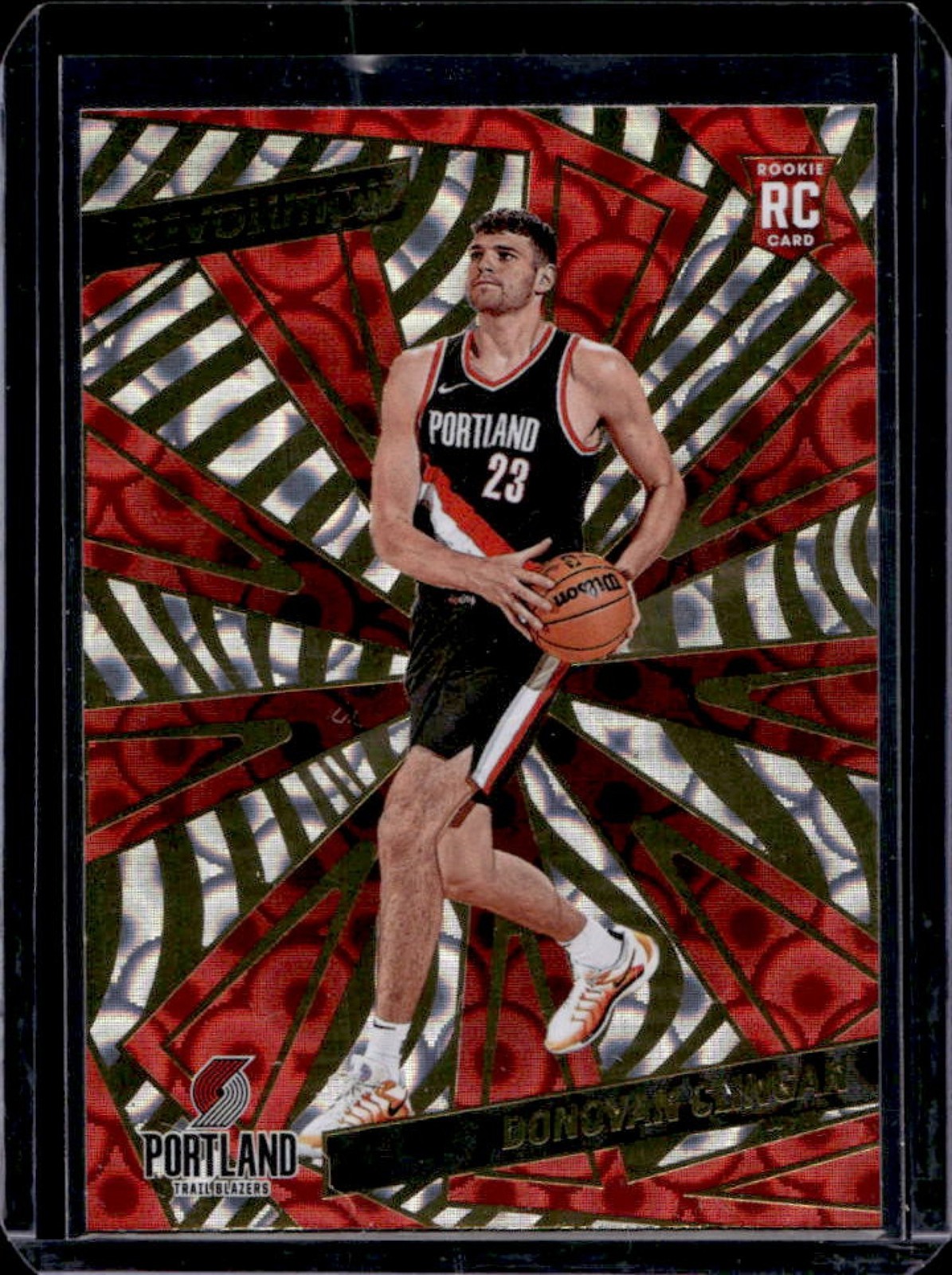2024-25 Panini Revolution Donovan Clingan RC Groove Rookie #108 Trail Blazers