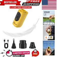 Portable Air Pump for Inflatables, 2oz Ultra-Fast Mini Electric Air Pump with Re