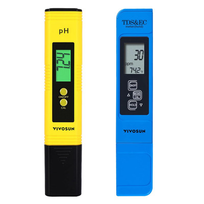 VIVOSUN Digital Ph and TDS Meter Kits, 0.01Ph High Accuracy Pen Type Ph Meter ±