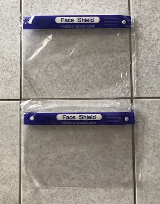 2 Schutzvisiere (Gesichtsschutzschild, Visier, Face Shield)