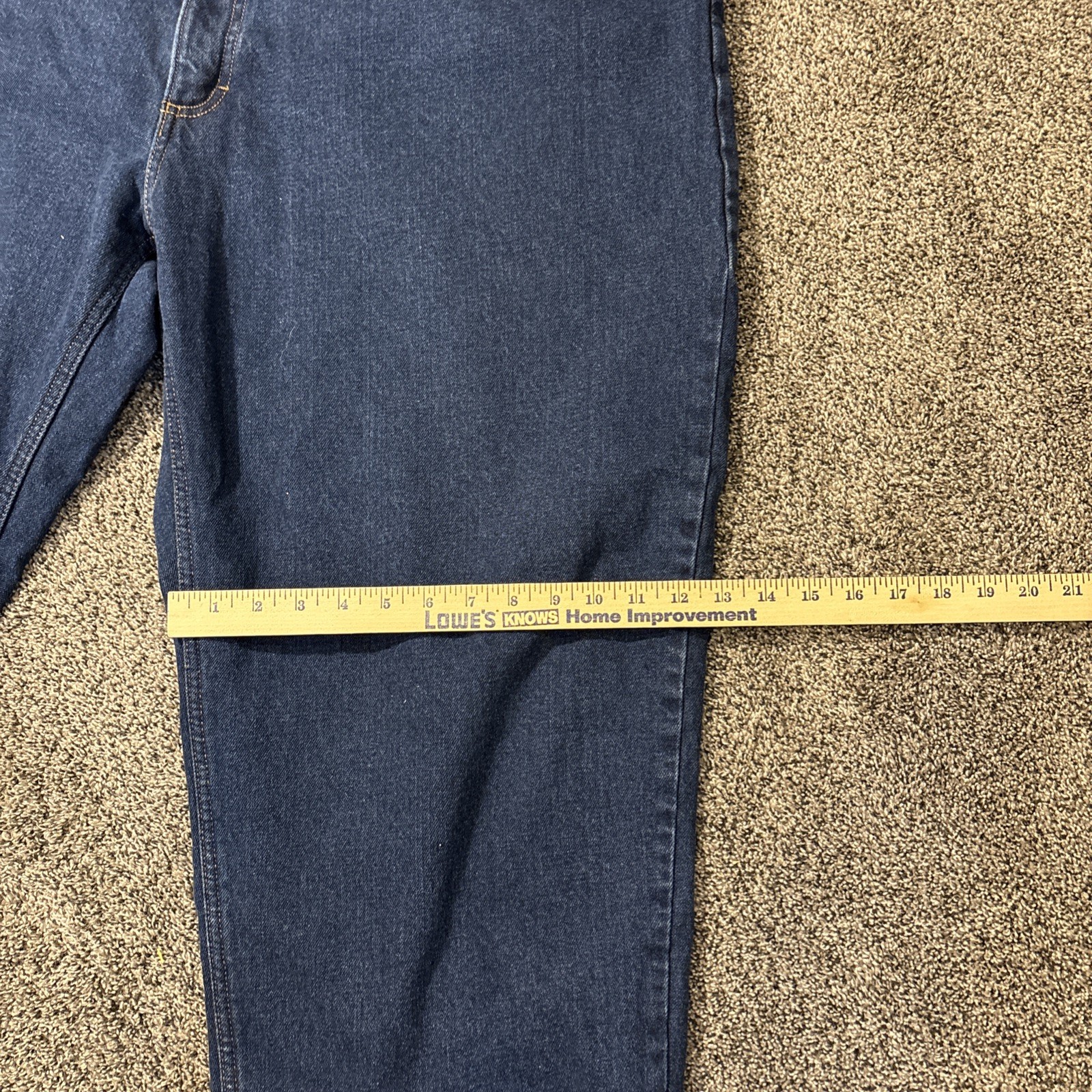 Scandia Woods Men's Size 46S ( 46 x 28) Fully Lined Heavyweight Denim Blue Jeans - View 6